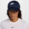 Club Futura Metal Swoosh Cap-Dark Blue,White