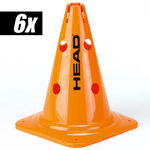 HEAD Coach equipment HEAD Cones 6 Pack Large-Orange