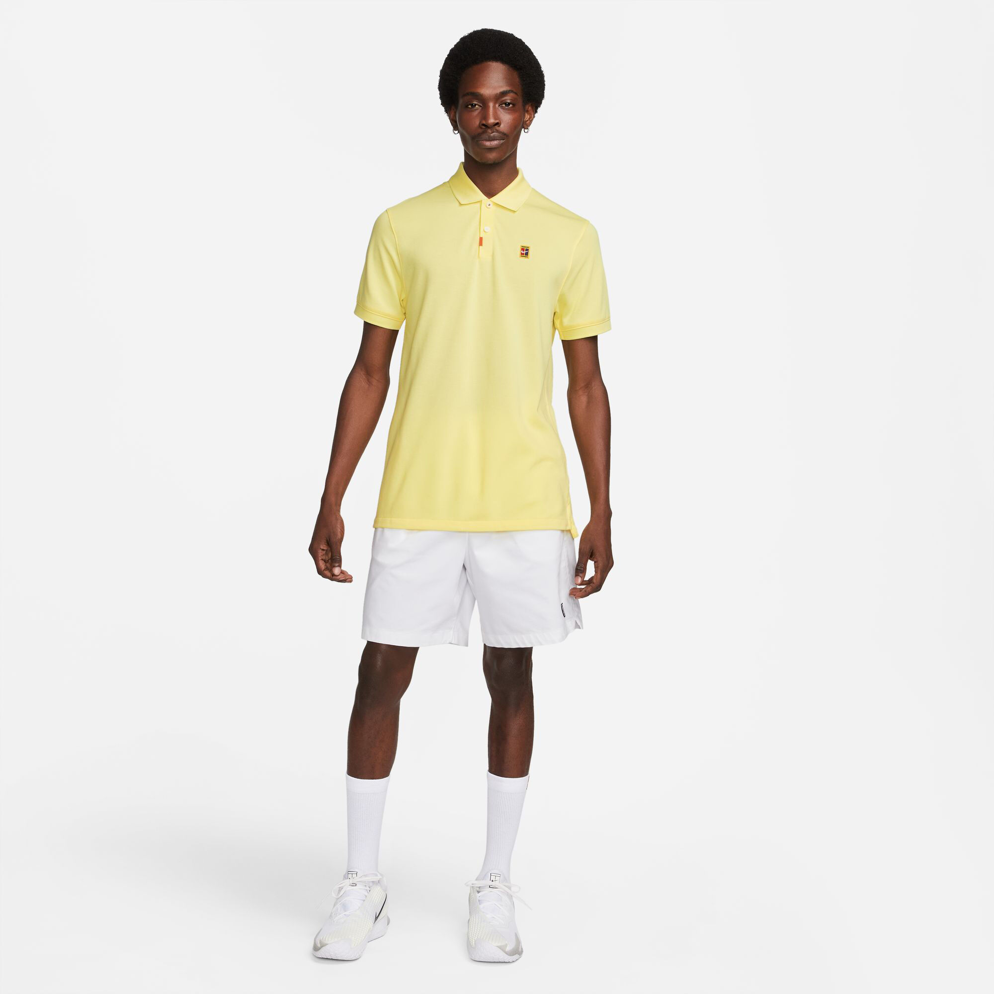 Nike yellow deals polo shirt