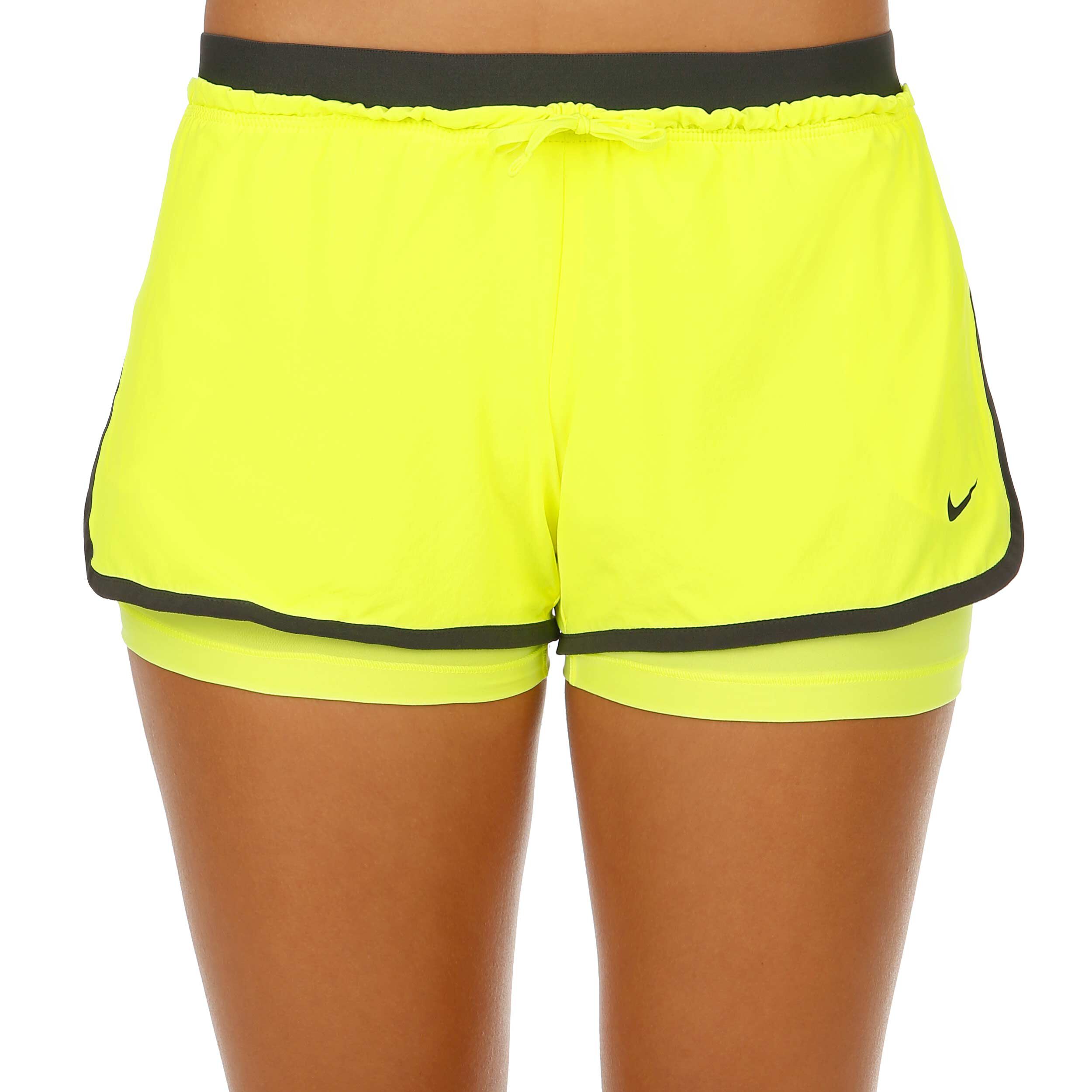 Neon yellow nike shorts womens deals