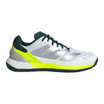 adidas Tennis shoes adidas Defiant Speed 2 Clay Court Shoe Men-White,Neon Yellow