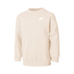 Nike Clothing Nike Club Fleece Oversized Crew Sweatshirt Girls-Beige,White