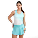 BIDI BADU Tennis apparel BIDI BADU Crew Racerback Tank Top Women-turquoise, white