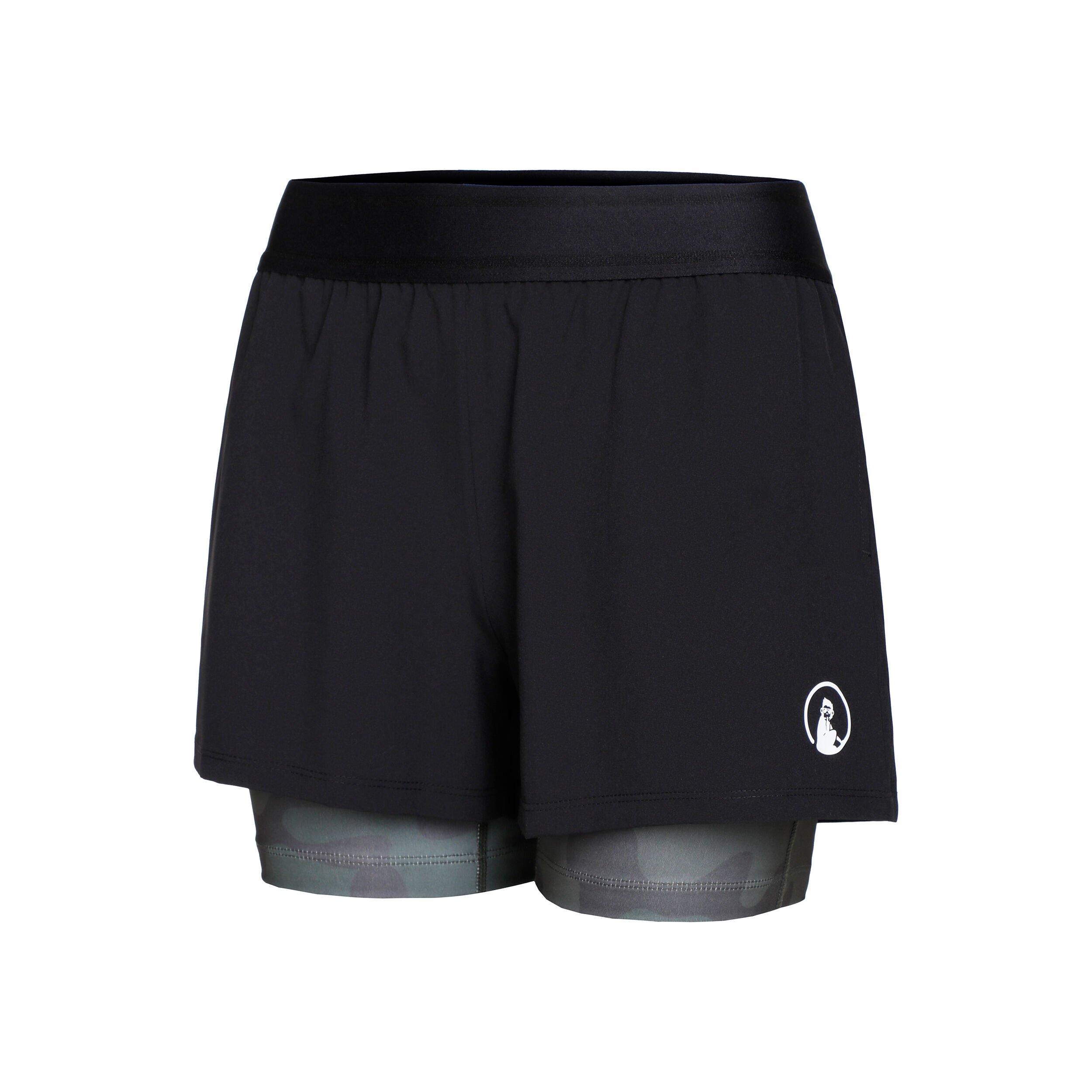 Black khaki shorts womens deals
