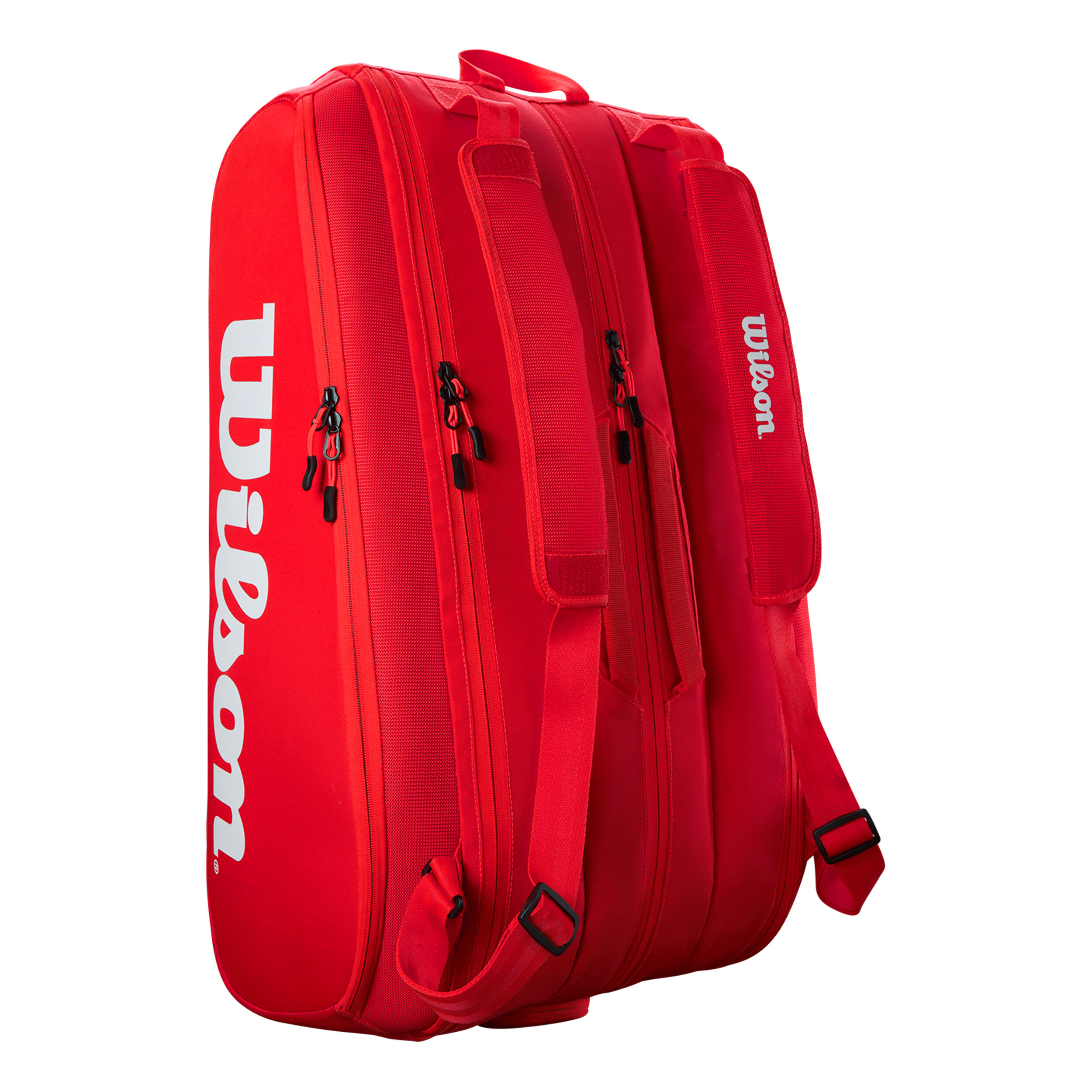 Buy Wilson Super Tour Racket Bag 15 Pack Red White online Tennis Point UK