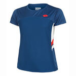 Lotto Clothing Lotto Squadra III T-Shirt Women-Blue,White