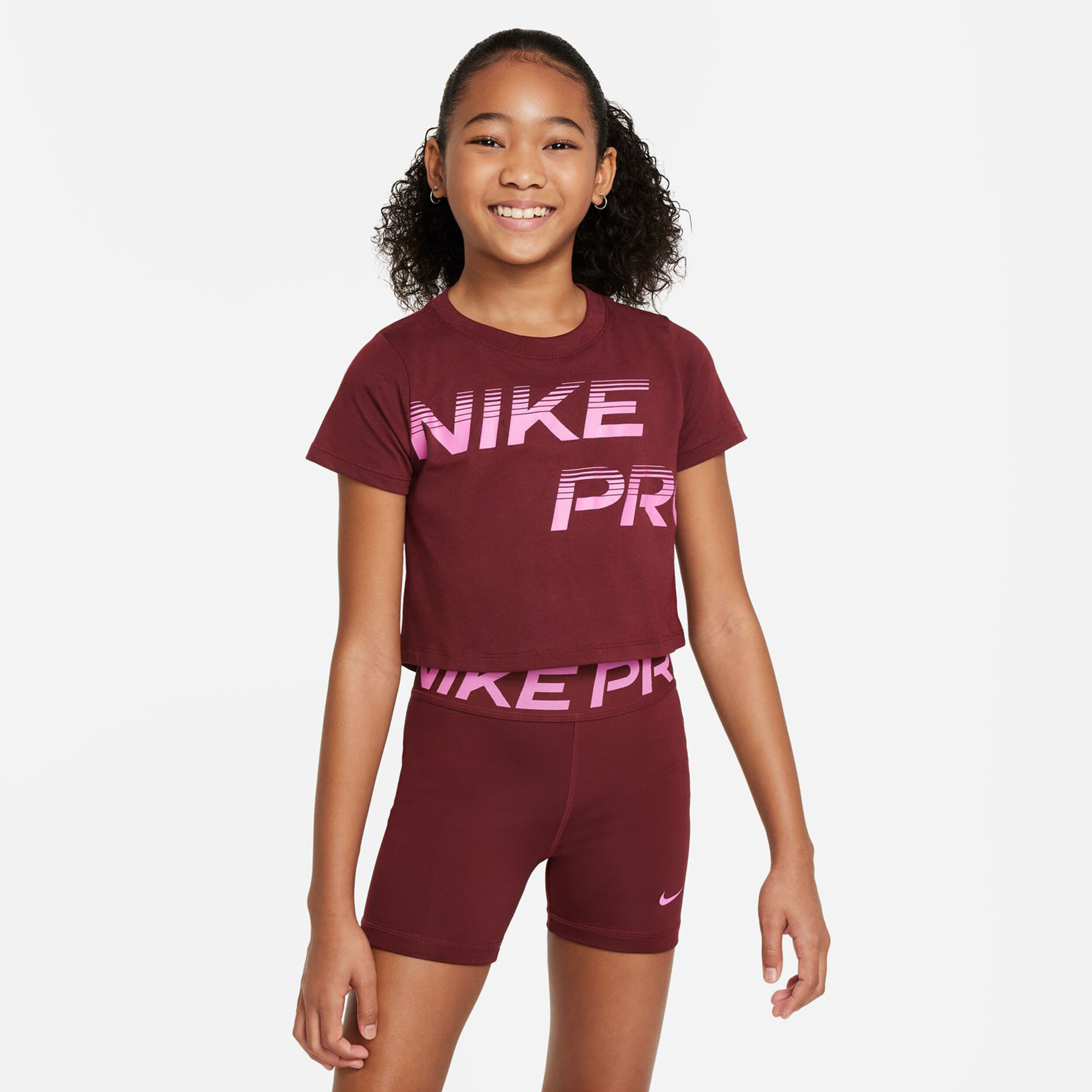 Red nike shirt girls hot sale