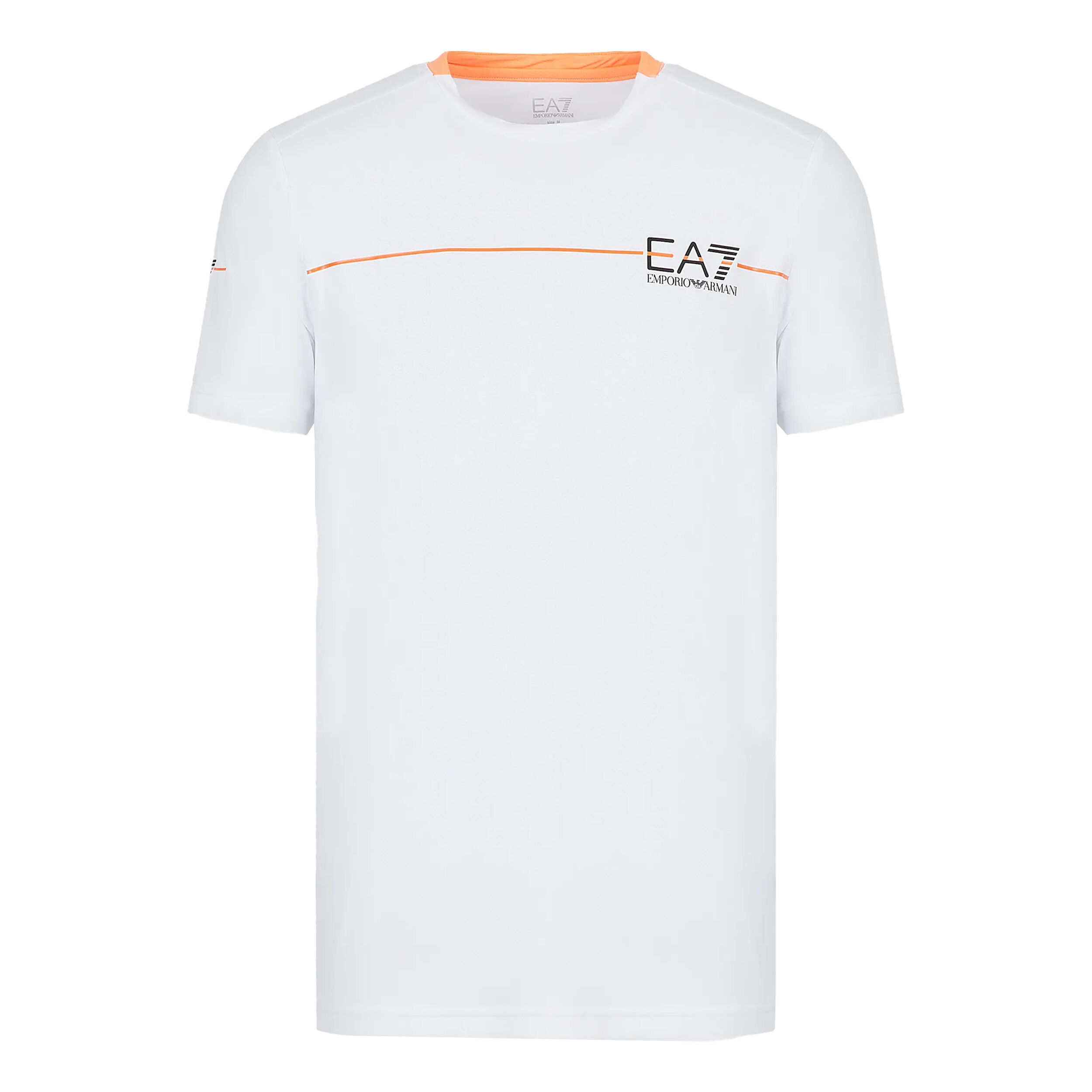 Mens white ea7 t shirt online
