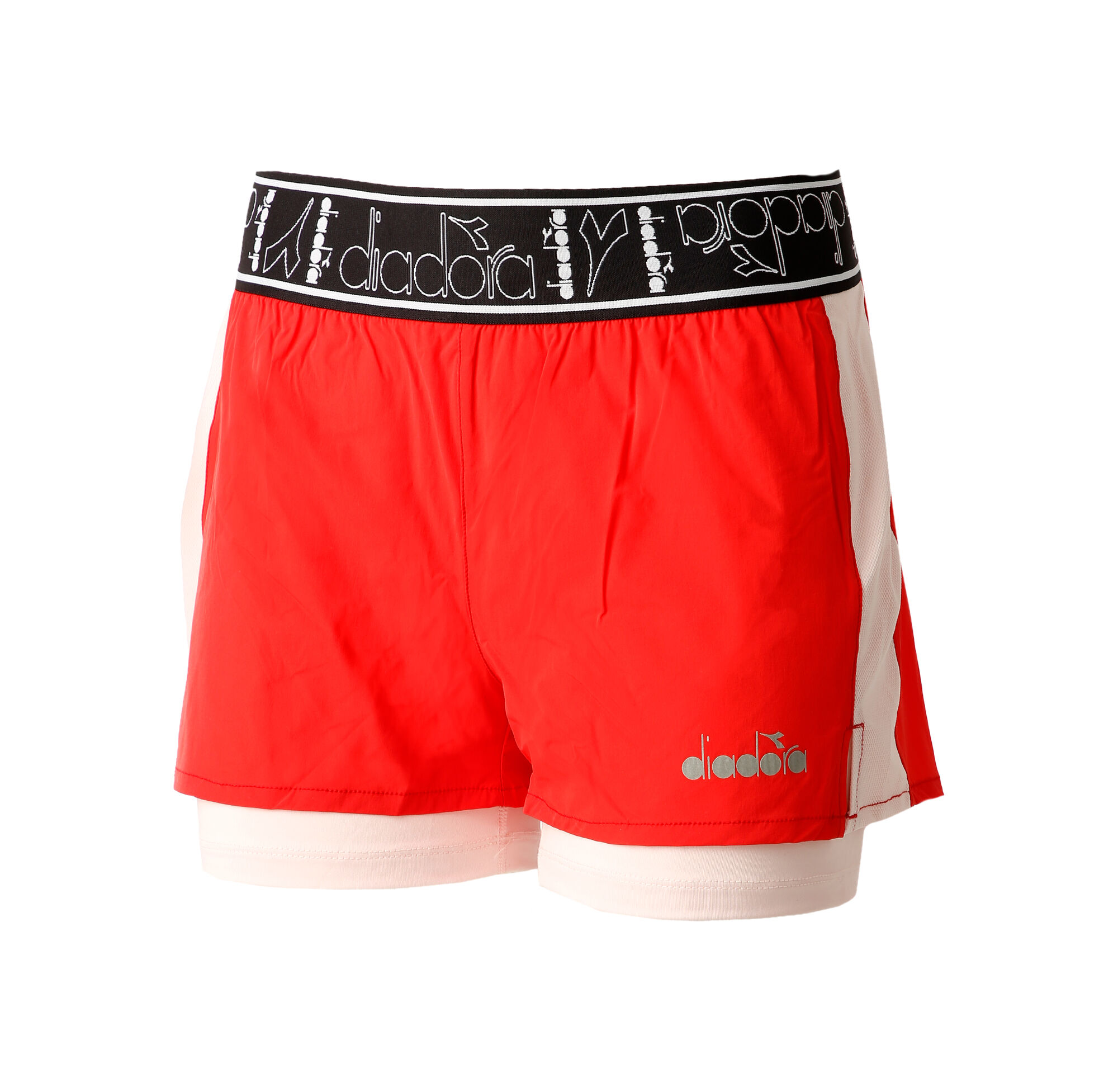 buy Diadora Double Layer Shorts Women - Coral, Black online | Tennis-Point