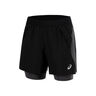 Road 2in1 5in Running shorts Men-black, dark grey