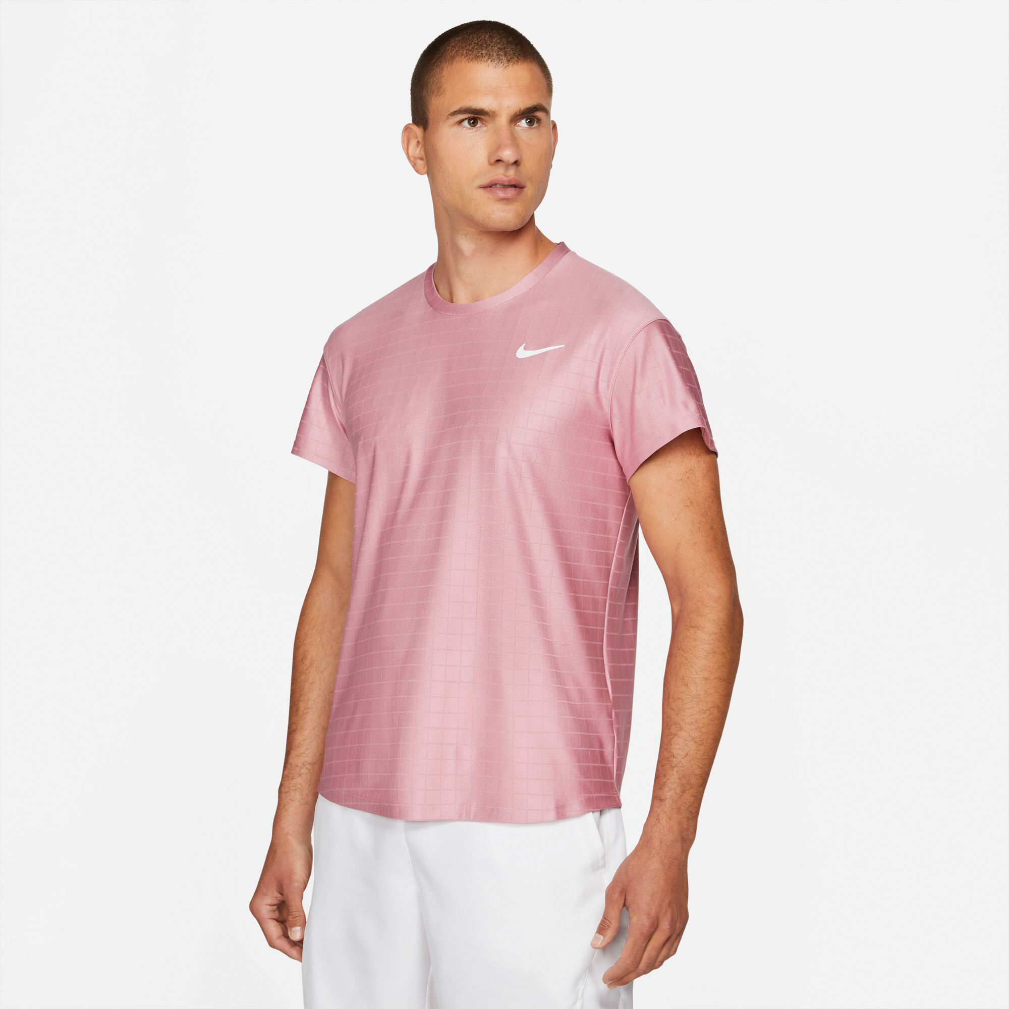 Pink nike dri fit shirt mens deals
