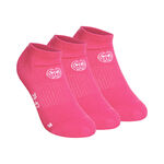 BIDI BADU Clothing BIDI BADU No Party No Show Move Tennis Socks 3 Pack-Pink,White