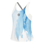 BIDI BADU Clothing BIDI BADU Watercolour Tank Top Women-White,Blue