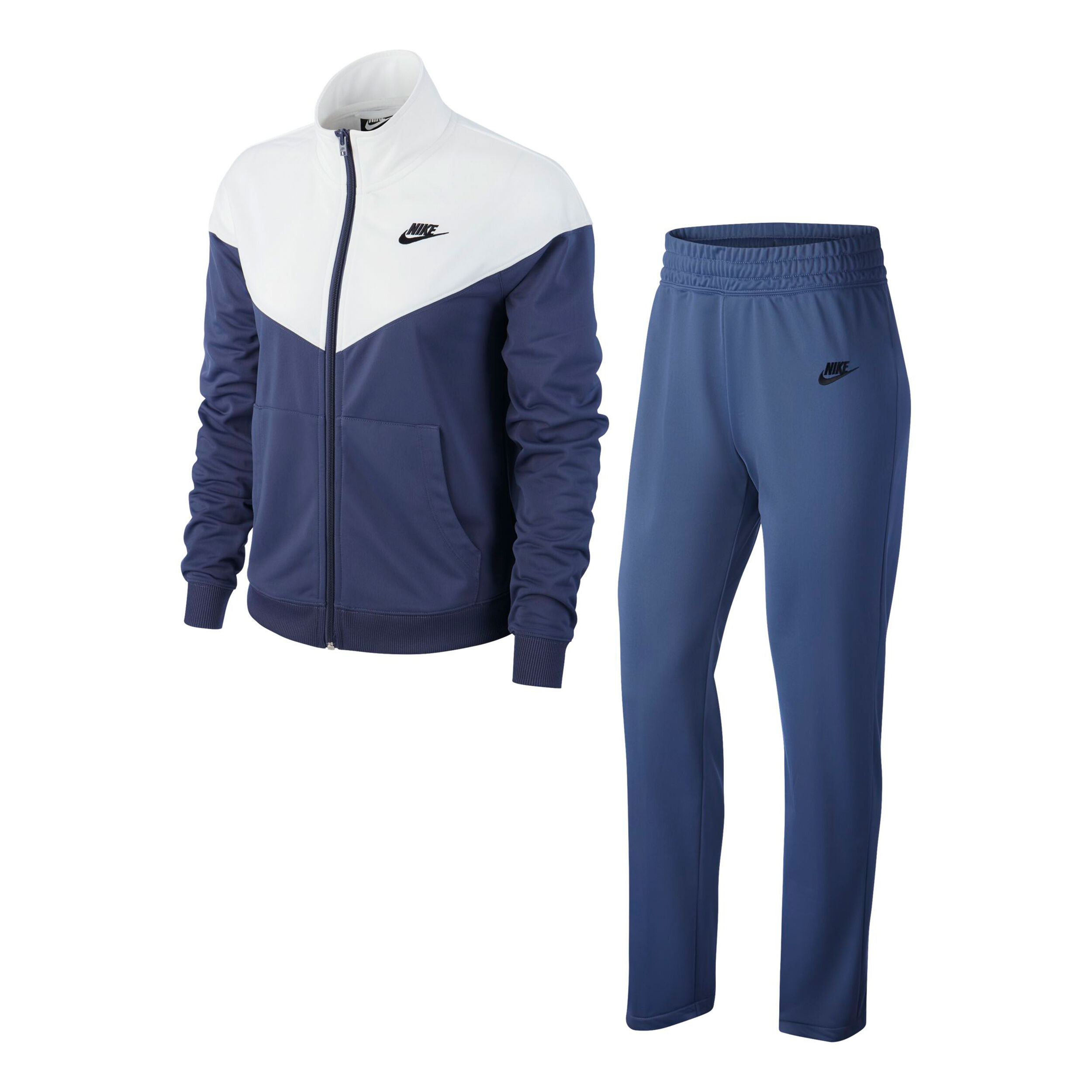 Nike blue and white tracksuit discount