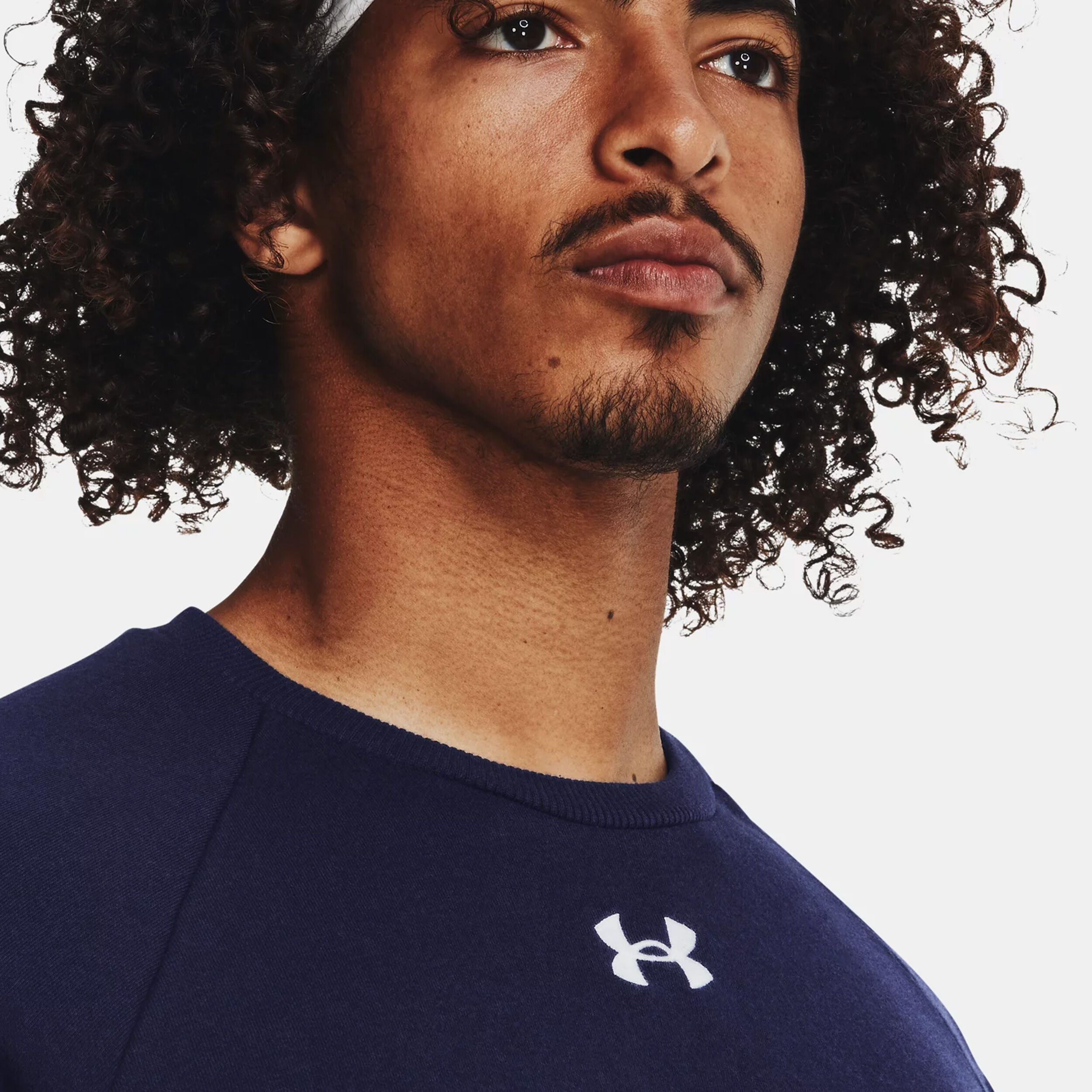 Under armour rival fleece crew sweatshirt discount