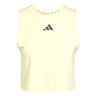 Boxy 3Stripes Tank Top Women-Yellow