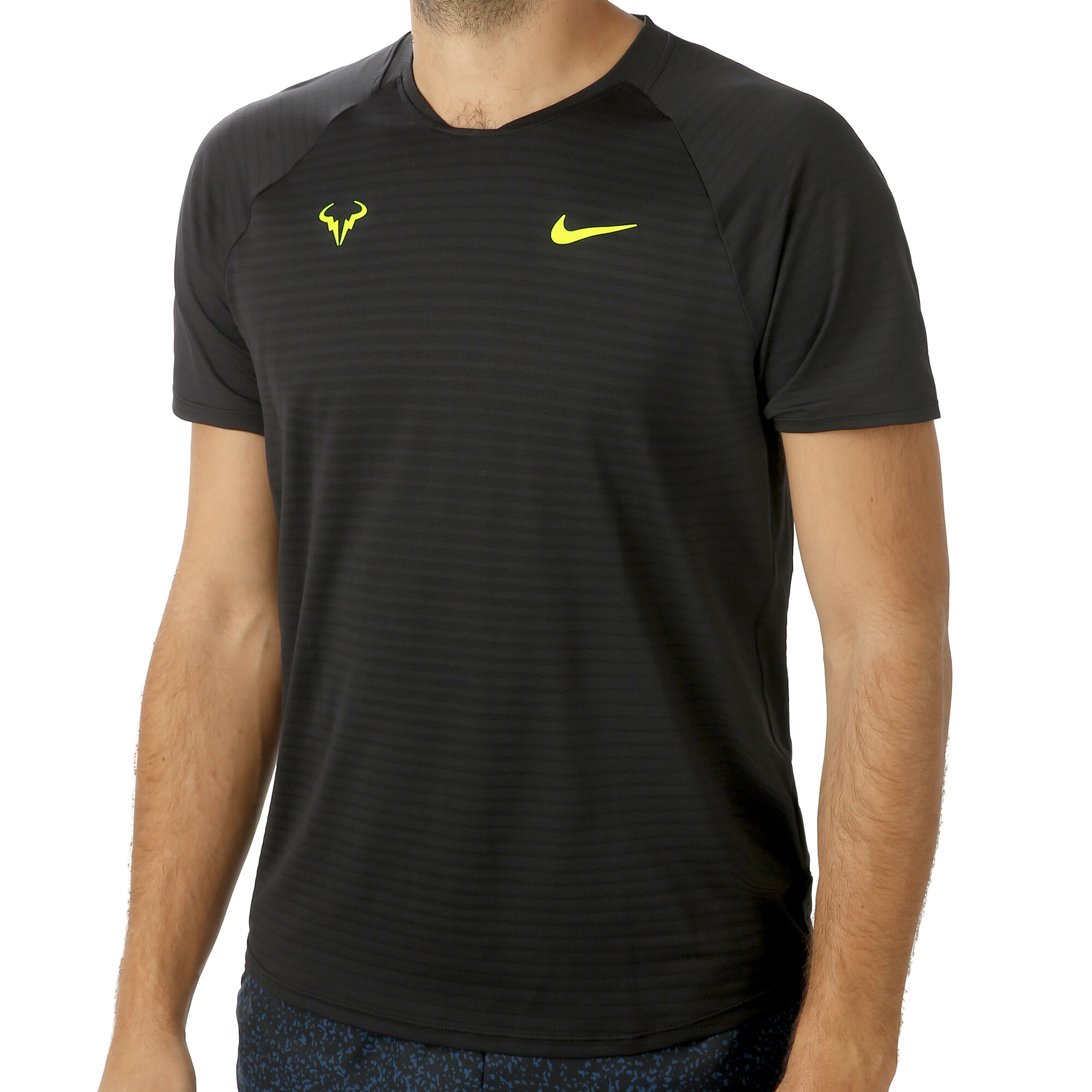 buy Nike Rafael Nadal Court AeroReact Slam T-Shirt Men - Black, Neon ...