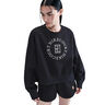 Court Phoenix Over-Oversized Crew Heritage Sweatshirt Women-Black