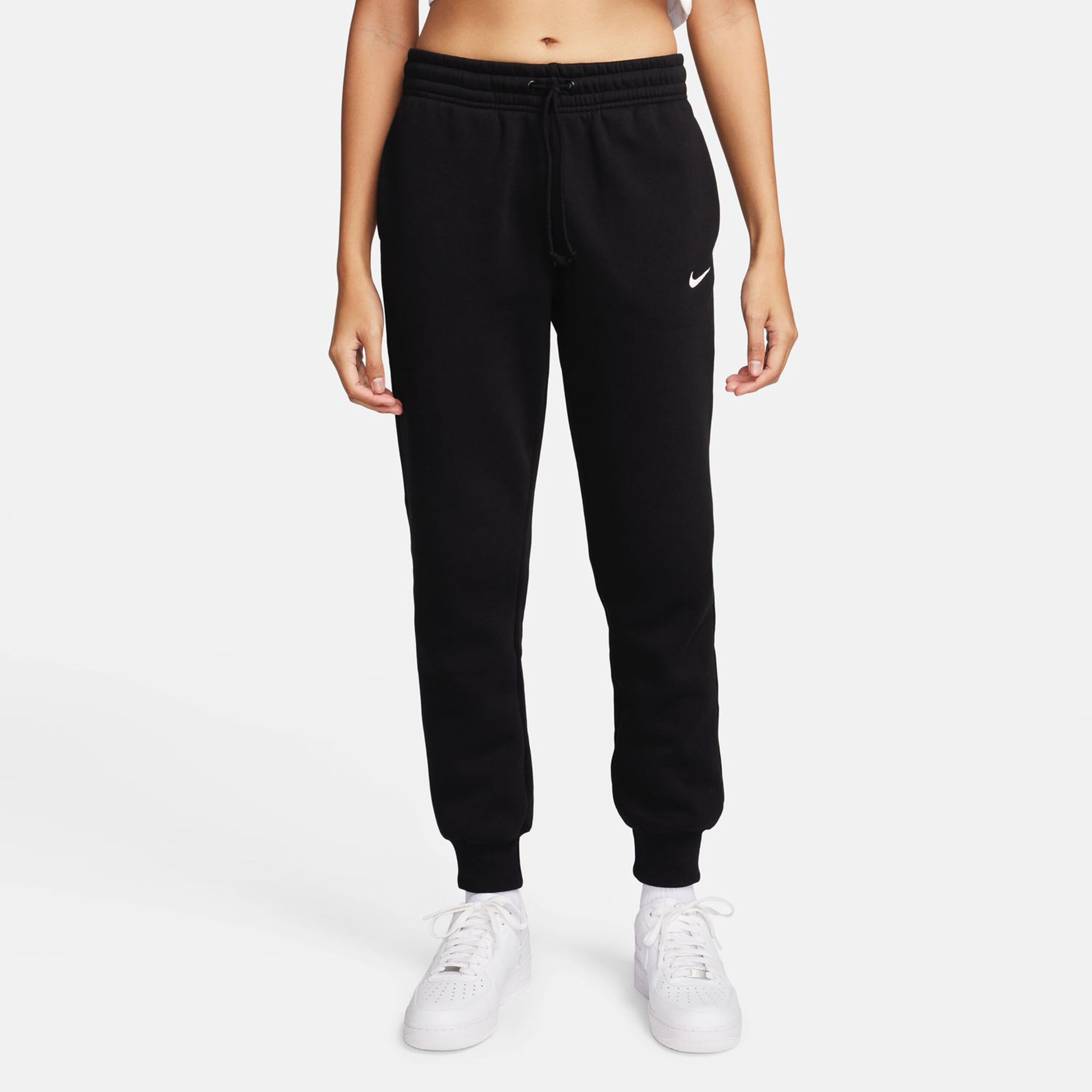 PHNX Fleece Mid Rise Standard Training Pants Women Black