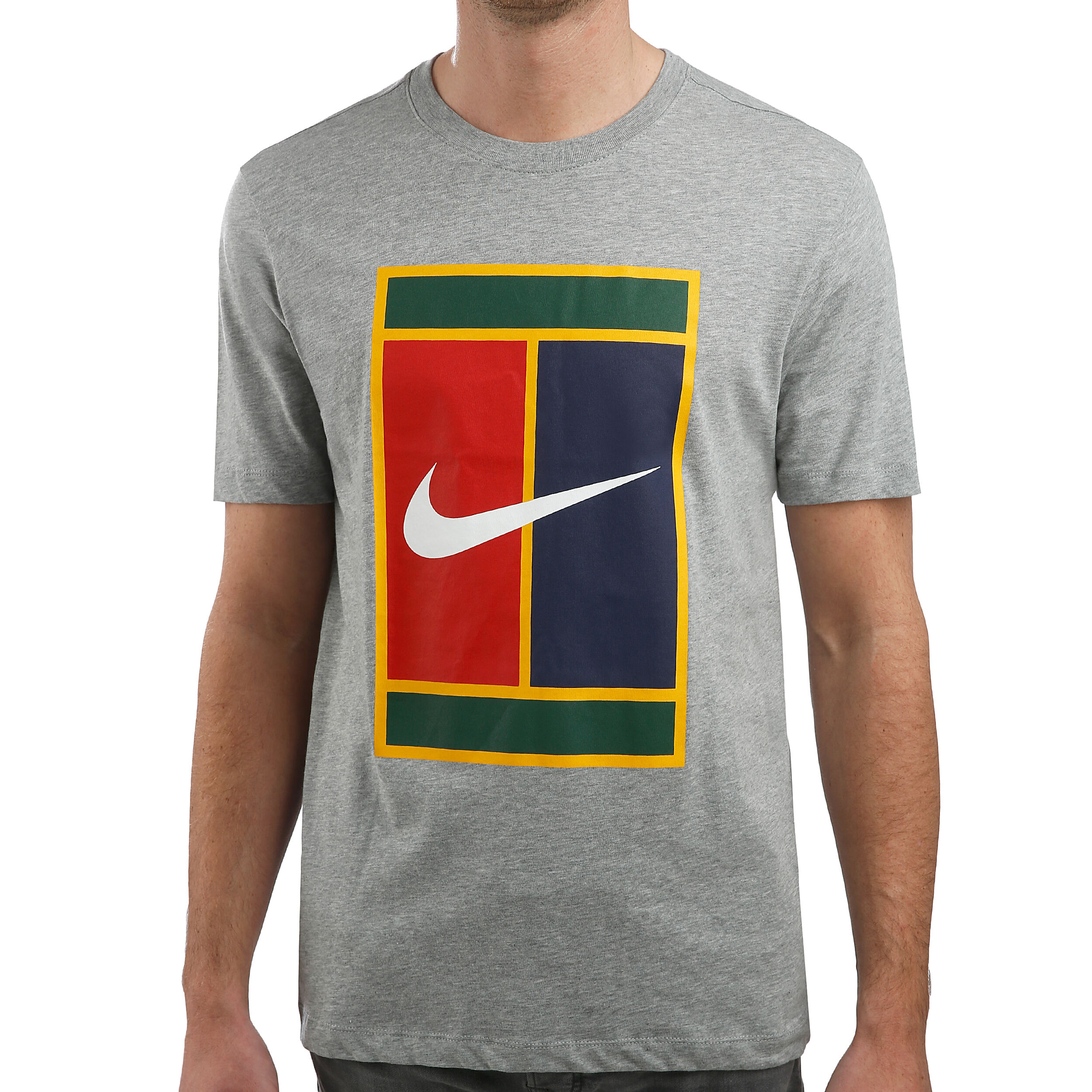 Grey and yellow nike shirt discount