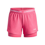 Under Armour Clothing Under Armour Tech Play Up 2in1 Shorts Girls-Pink,White