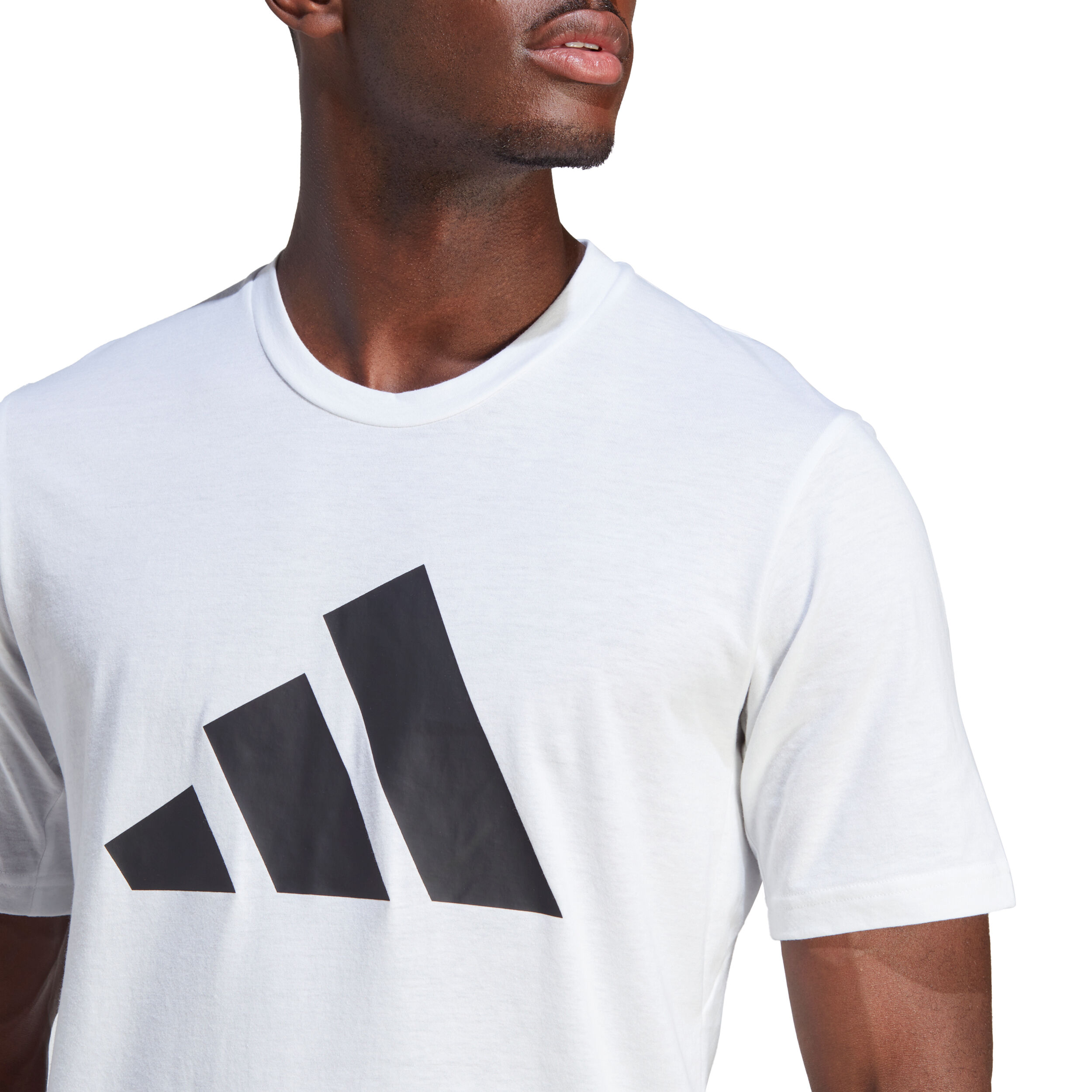 Training Essentials Feel Ready Logo T Shirt Men White Black