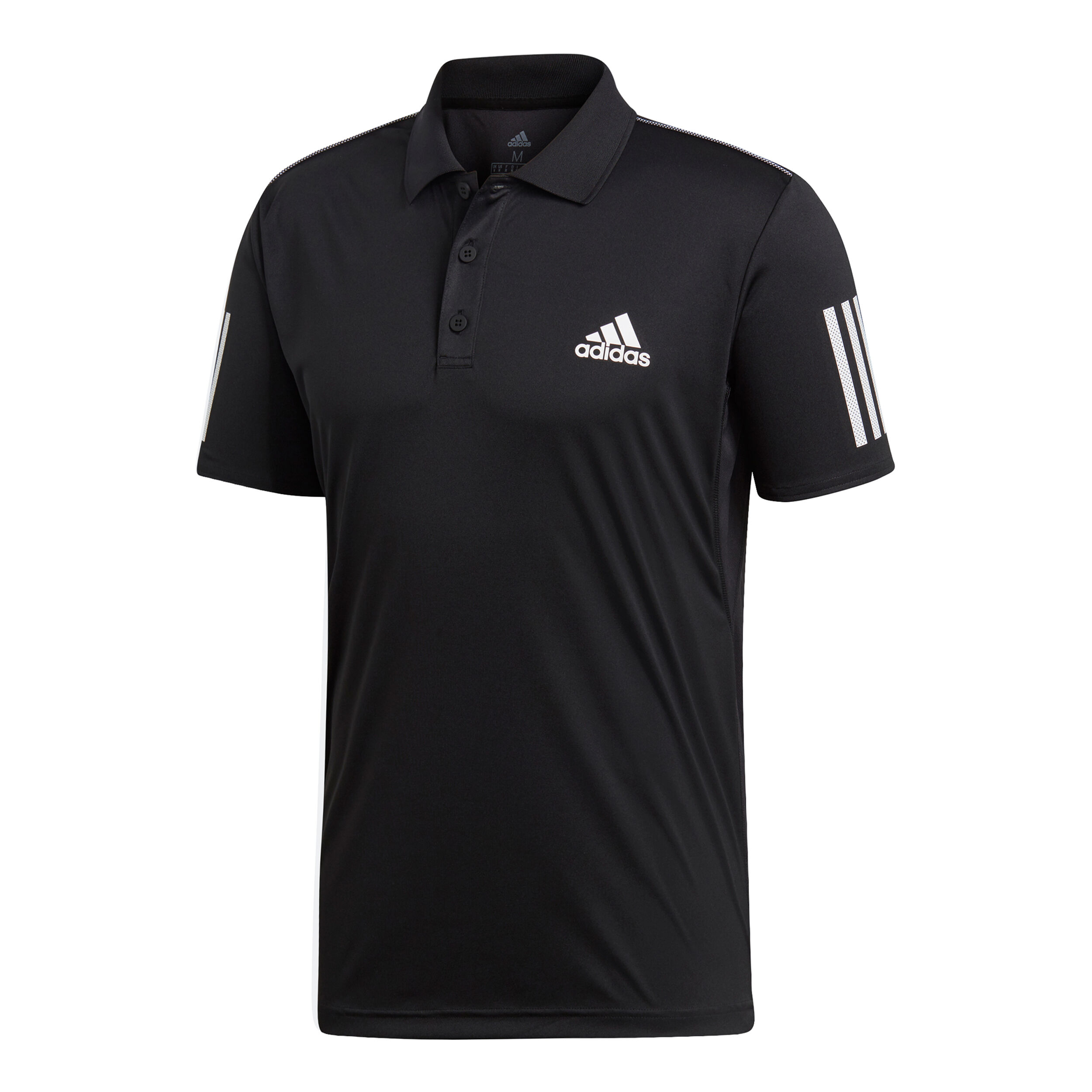 adidas Club 3-Stripes Polo Men Black, White | Tennis-Point