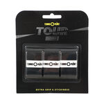 Tennis-Point Tennis overgrip Tennis-Point Tour Tacky 3 Pack - black