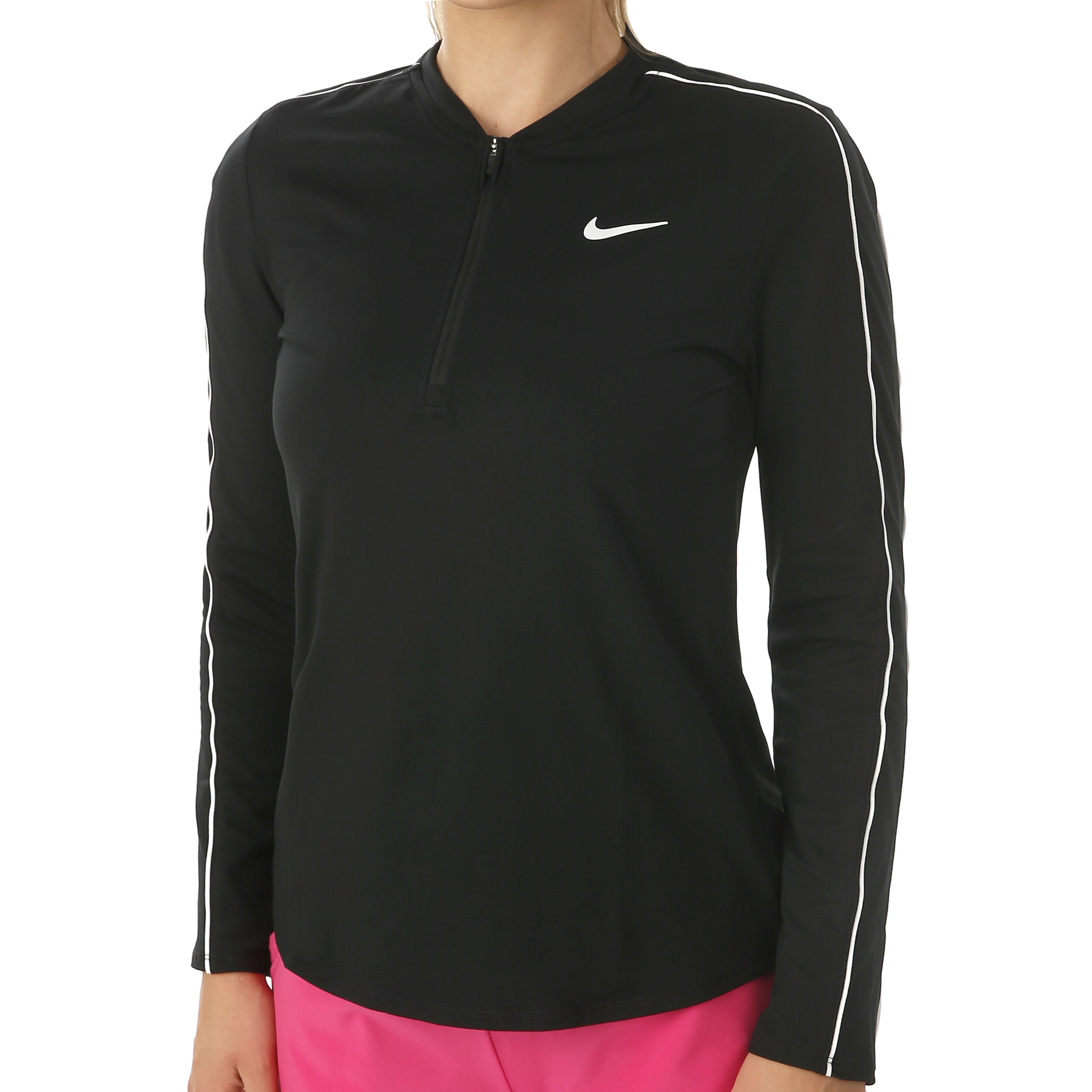 Nike women's long sleeve half zip sale