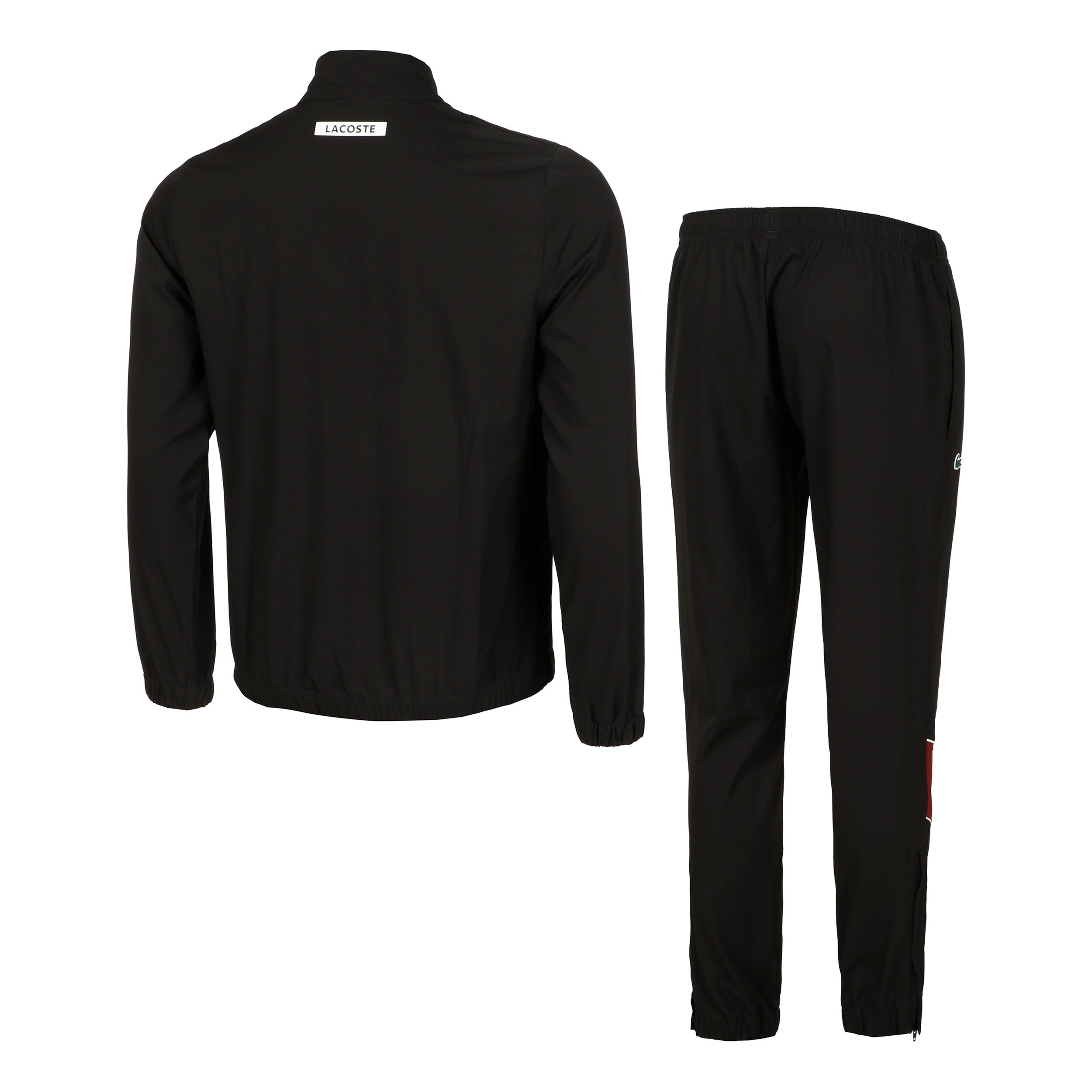 Black lacoste bottoms deals