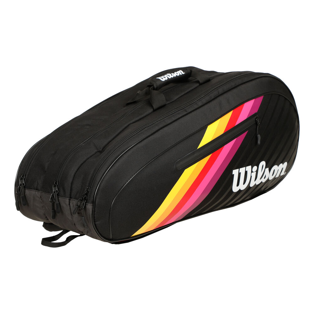 Wilson Team VHS Racket Bag 12 Pack -Black,Multicoloured black Wilson Team VHS Racket Bag 12 Pack -Black,Multicoloured black