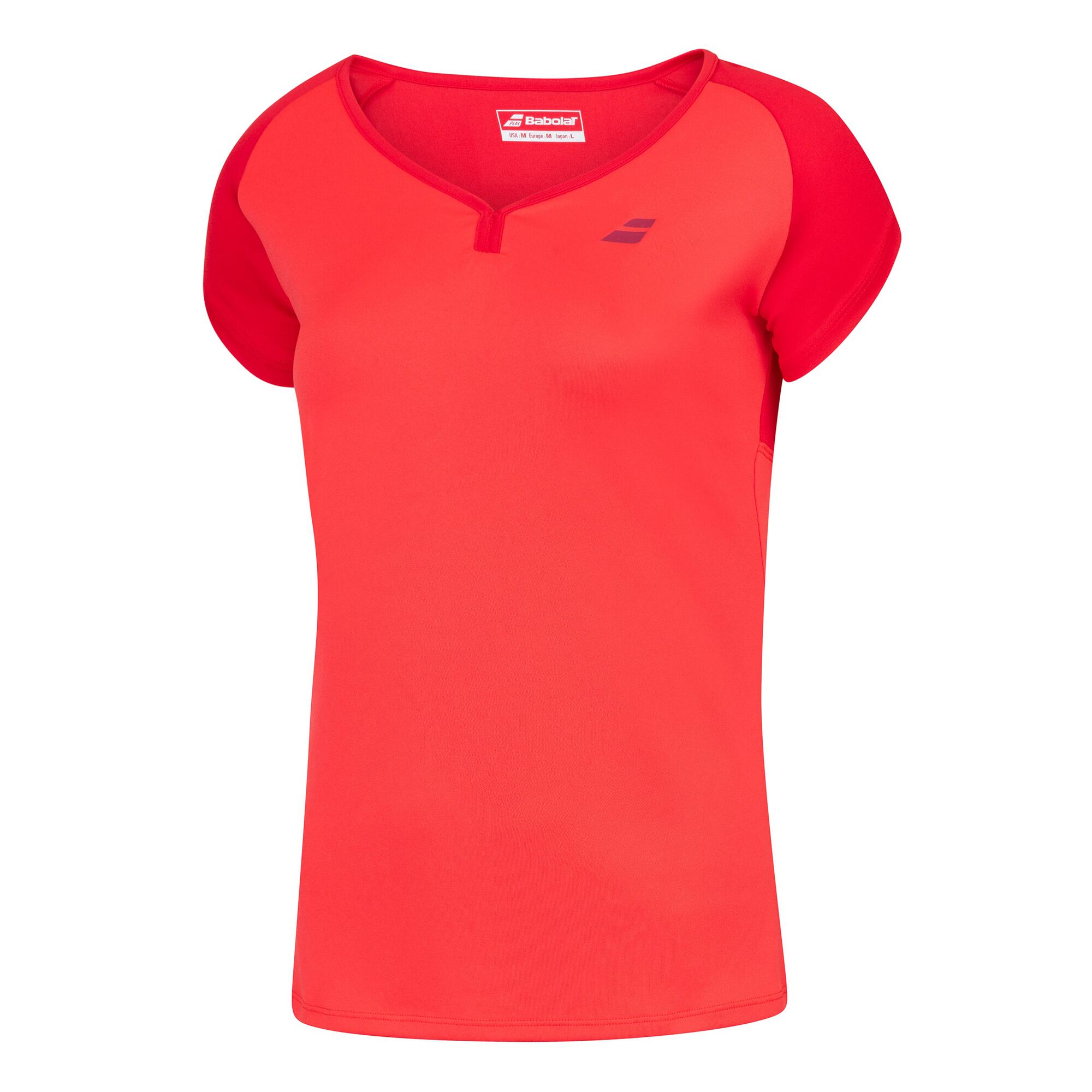 Buy Babolat Play Capsleeve TShirt Women Lightred, Dark Red online Tennis Point UK