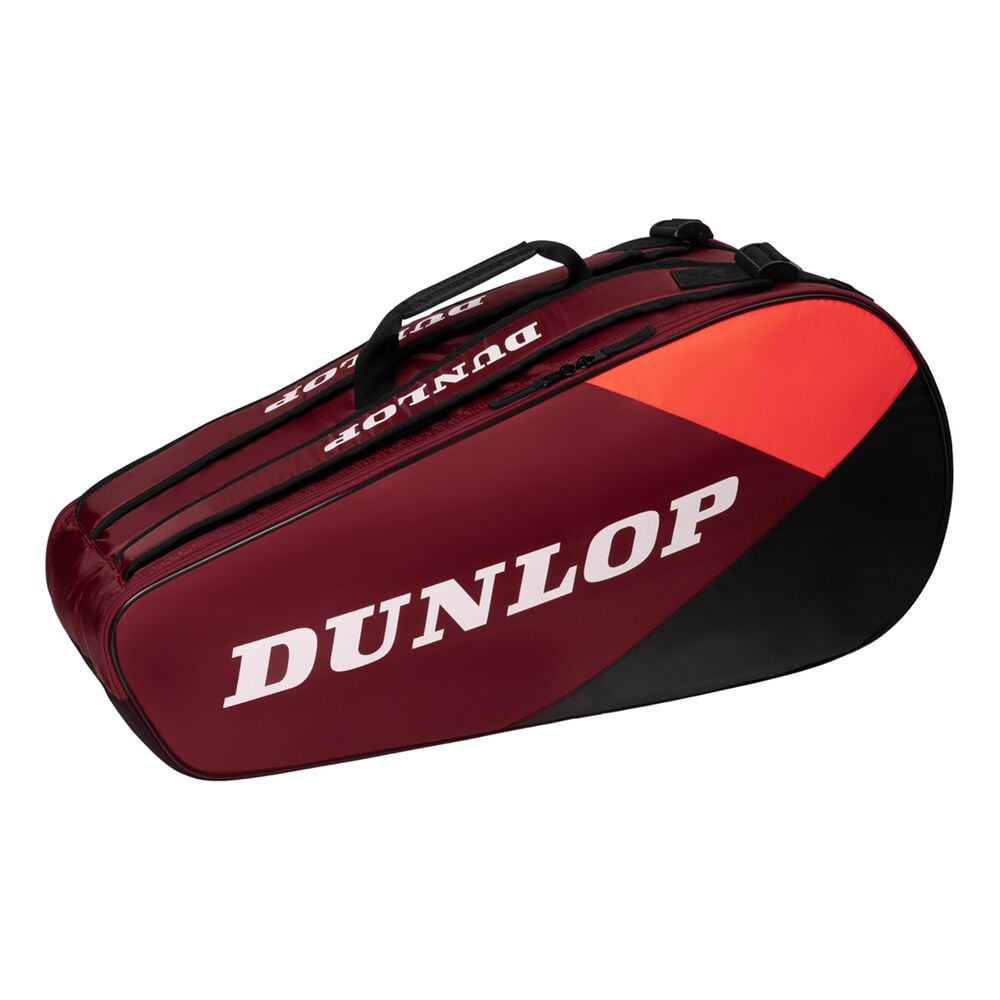 Dunlop Performance CX Club Racket Bag 6 Pack-Black,Red black