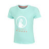 Wild Baseline Logo T-Shirt Girls-Turquoise,Multicoloured
