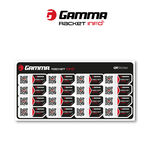 Gamma Racket accessories Gamma Gamma Racket Info Stringing Sticker 16 Pack-Black