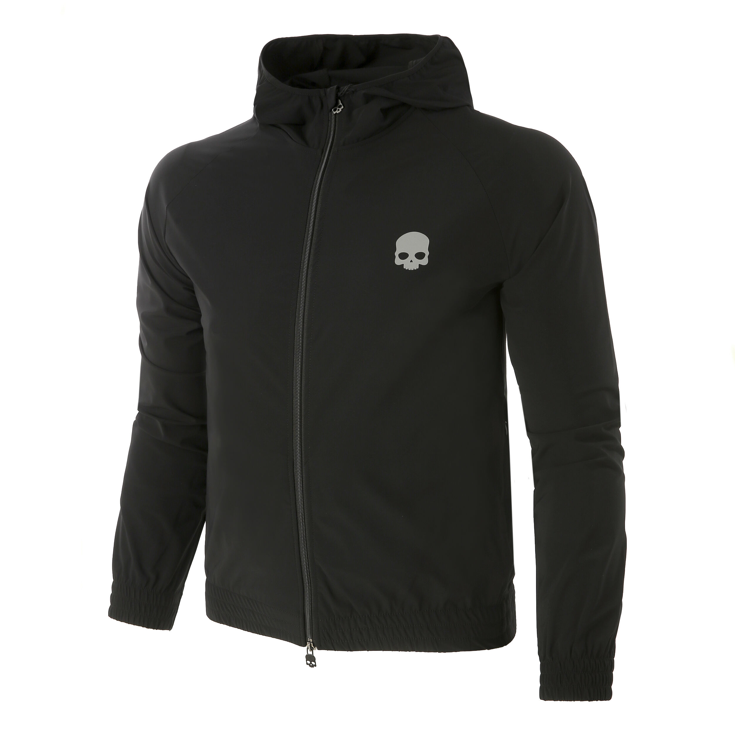 Skull zip up hoodie top