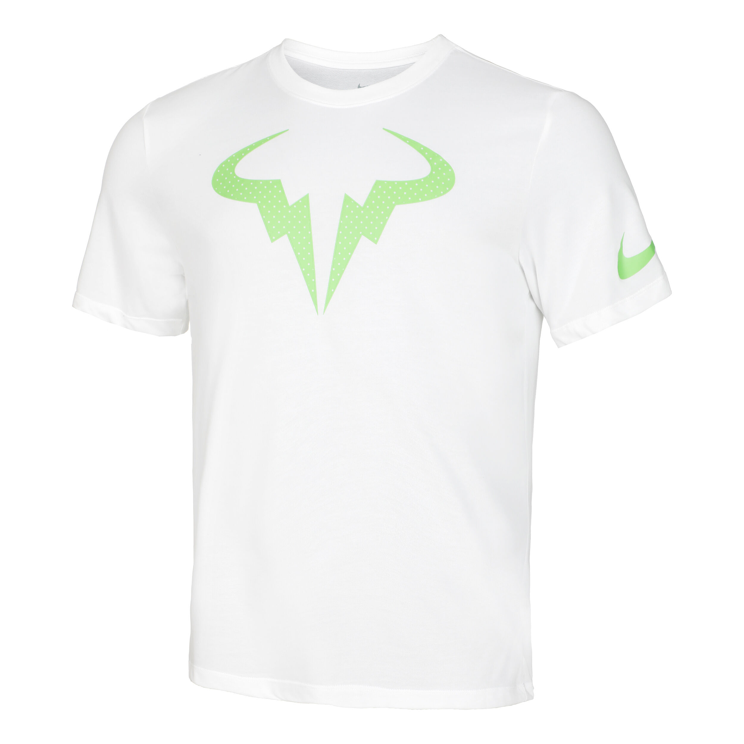 Nike Dri-Fit Court Rafael Nadal T-Shirt Men White, Neon Green