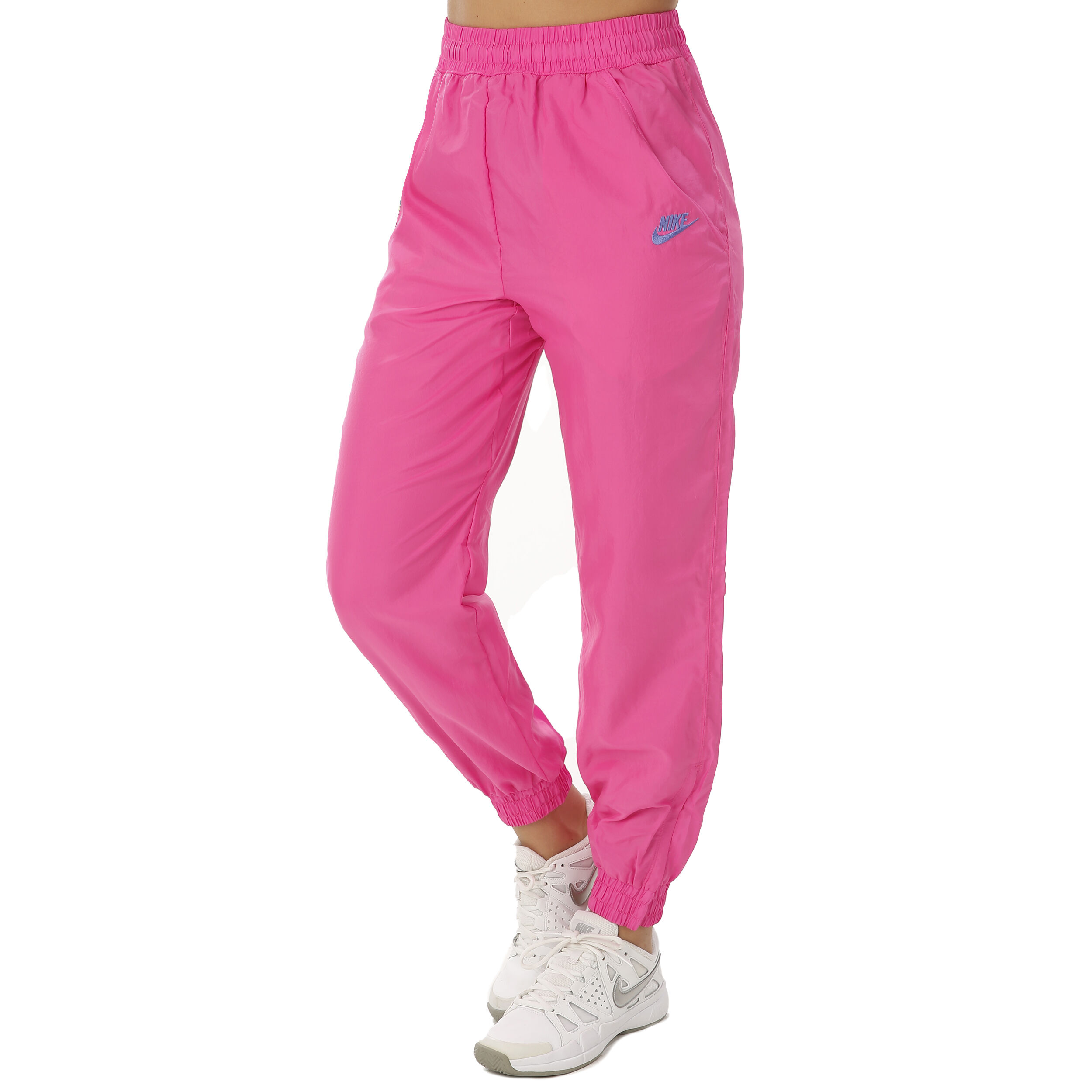 Nike satin pants pink top
