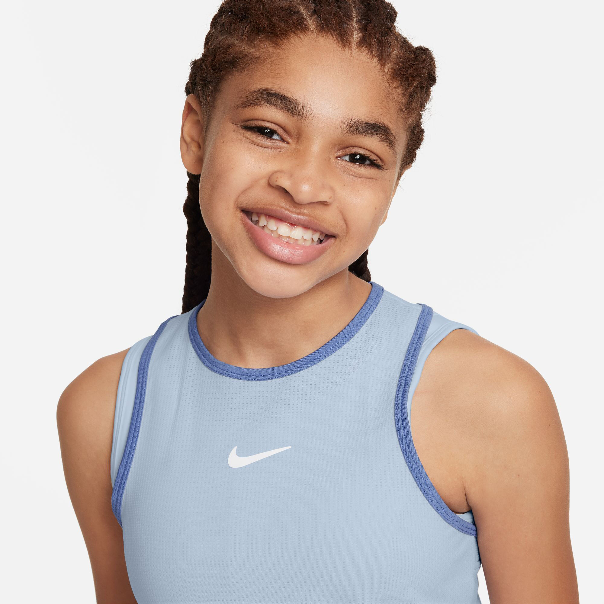 Buy Nike Dri Fit Court Dimension Tank Top Girls Light Blue Blue