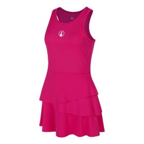 Image of Create Flounce Dress Women-Pink,White
