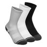 Performance Tech Crew Sports Socks 3 Pack-Grey,Multicoloured