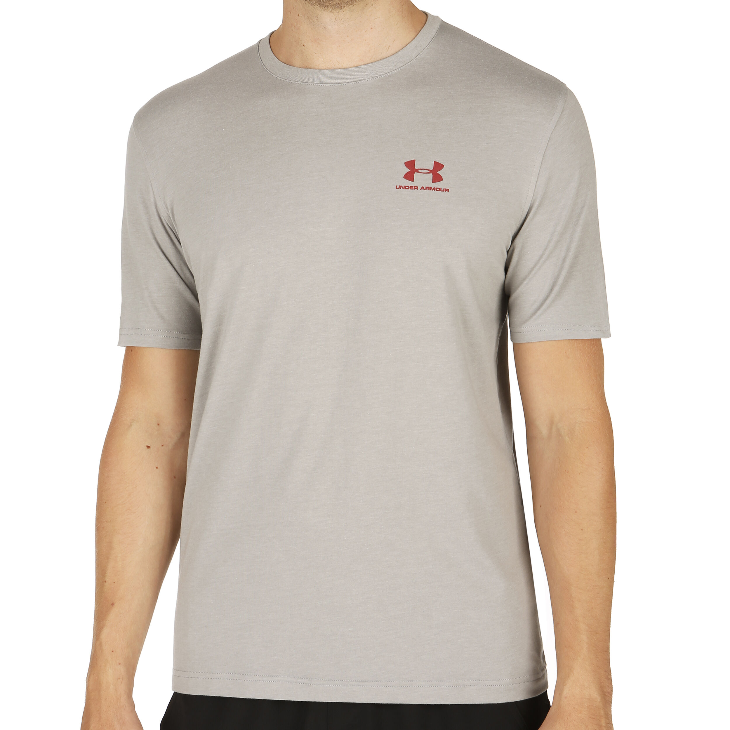 under armour men's charged cotton left chest lockup tee
