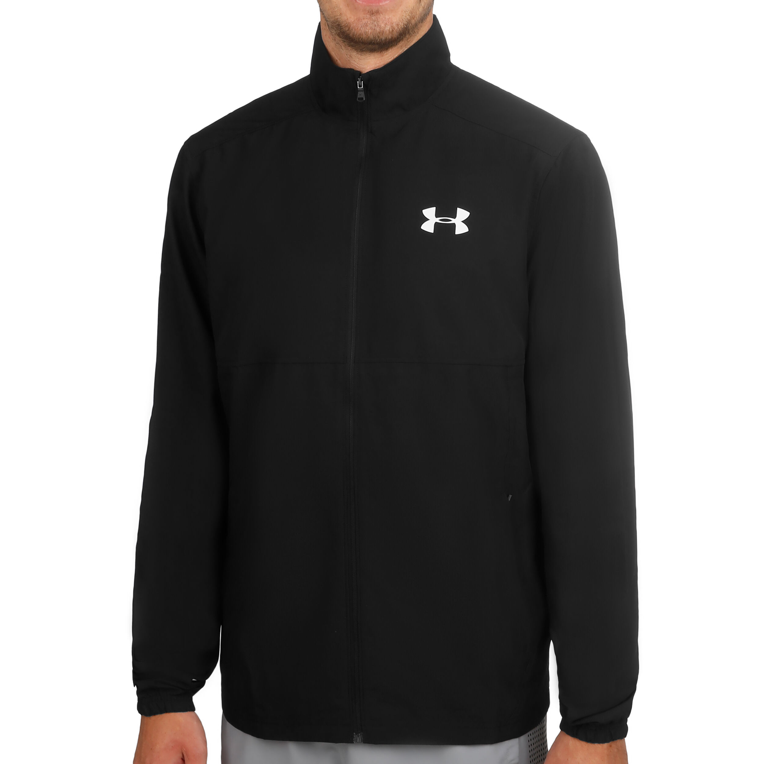 Under armour sportstyle best sale woven full zip jacket