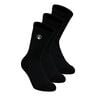 Performance Long Tennis Socks 3 Pack-Black