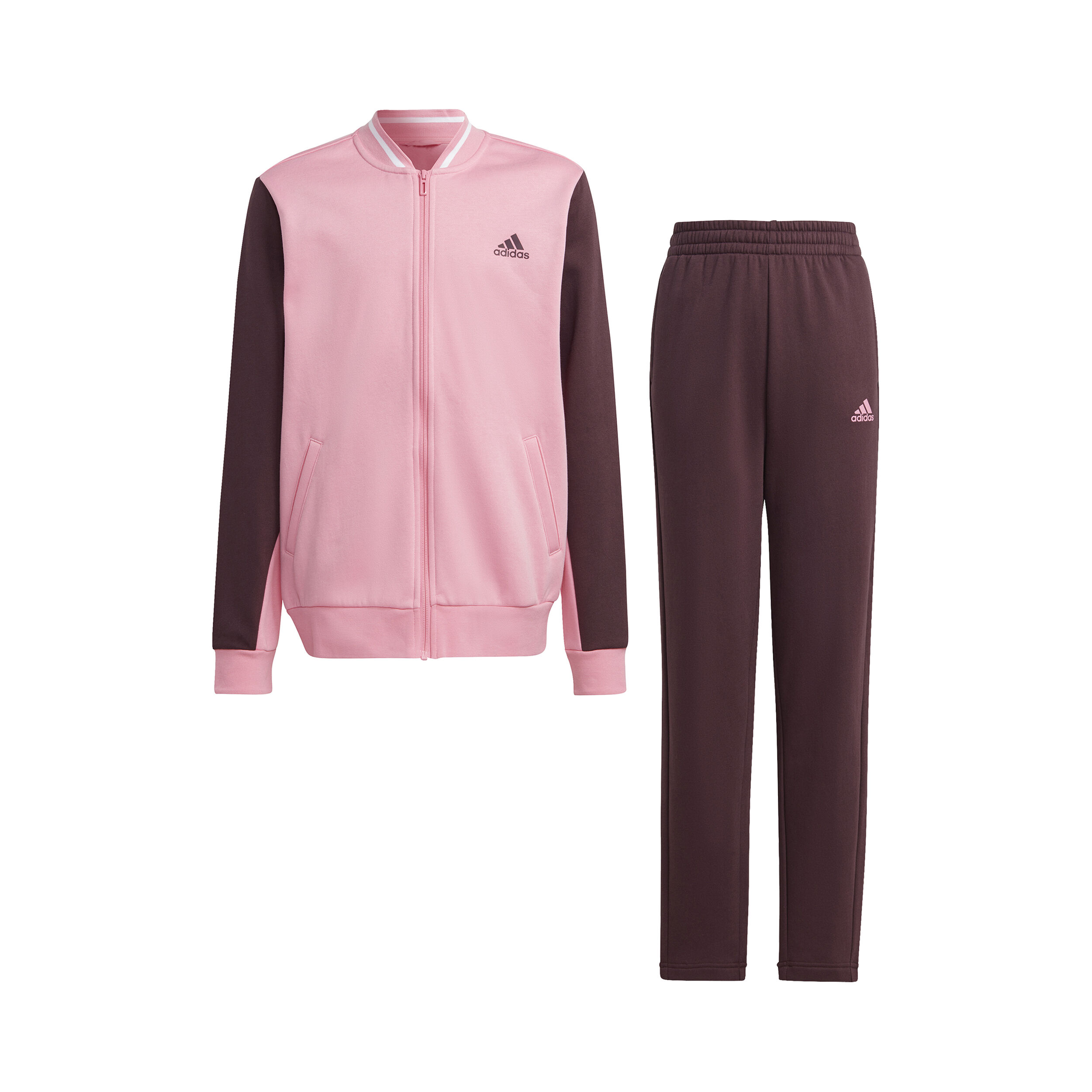 Dark pink adidas tracksuit shop