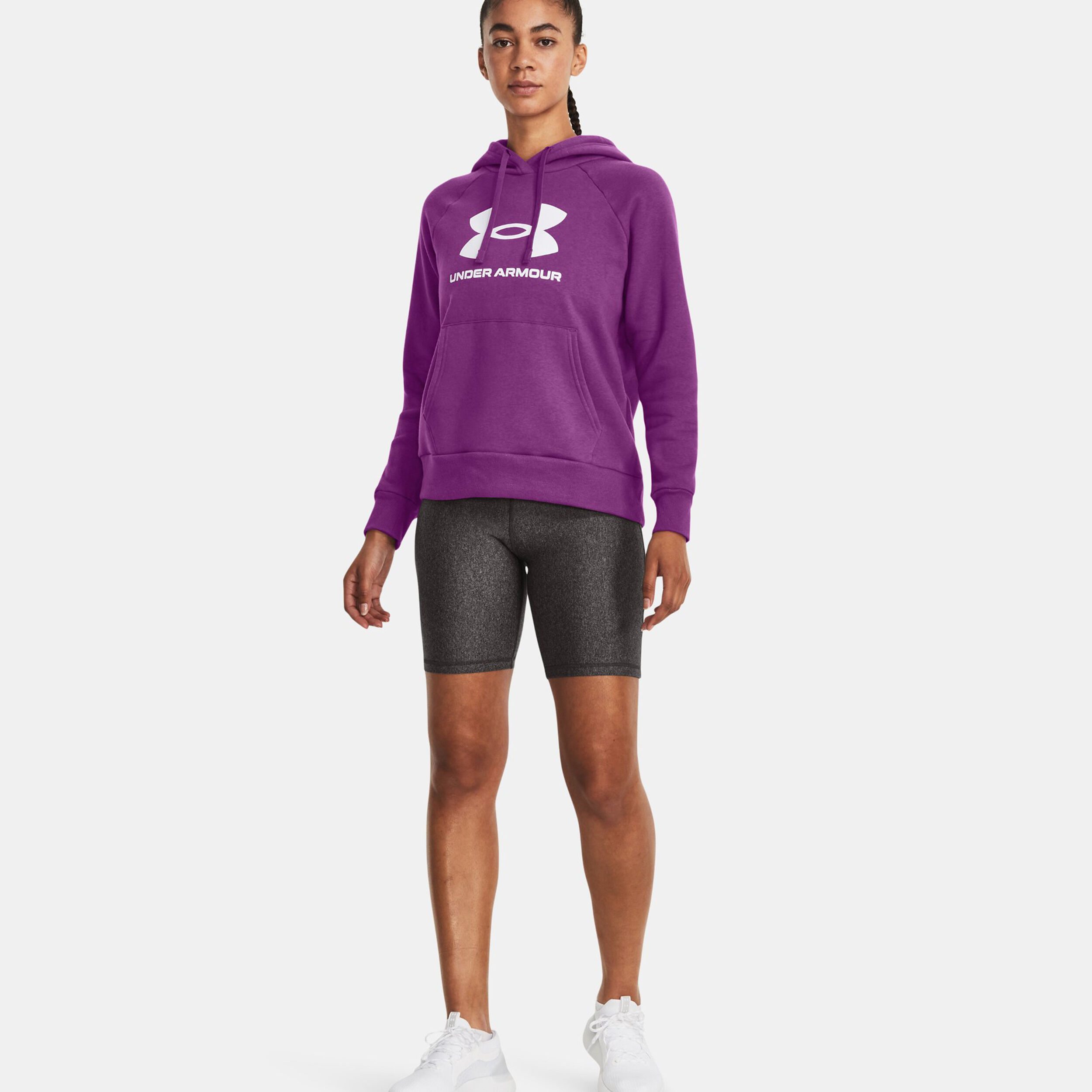 Purple under armour hoodie store