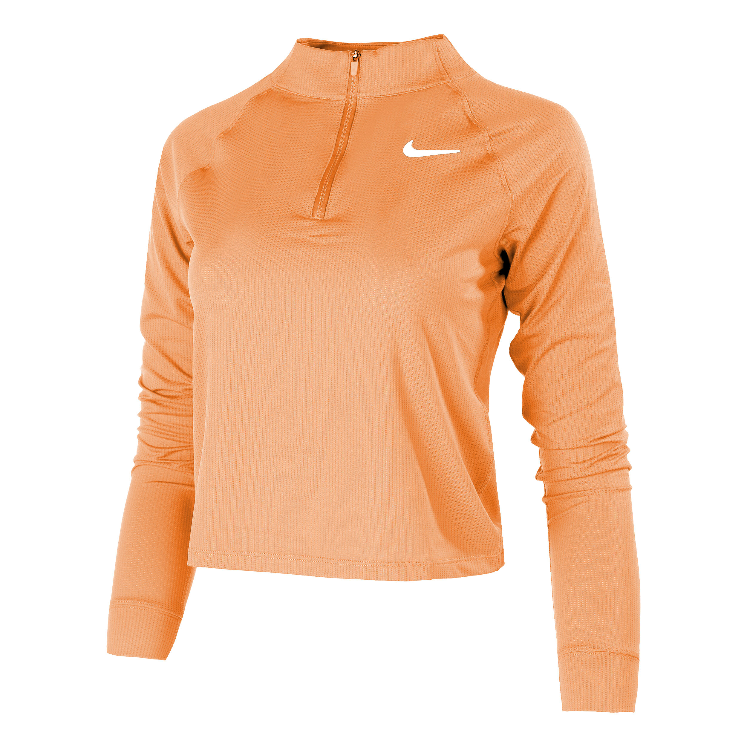 Orange nike half zip hot sale