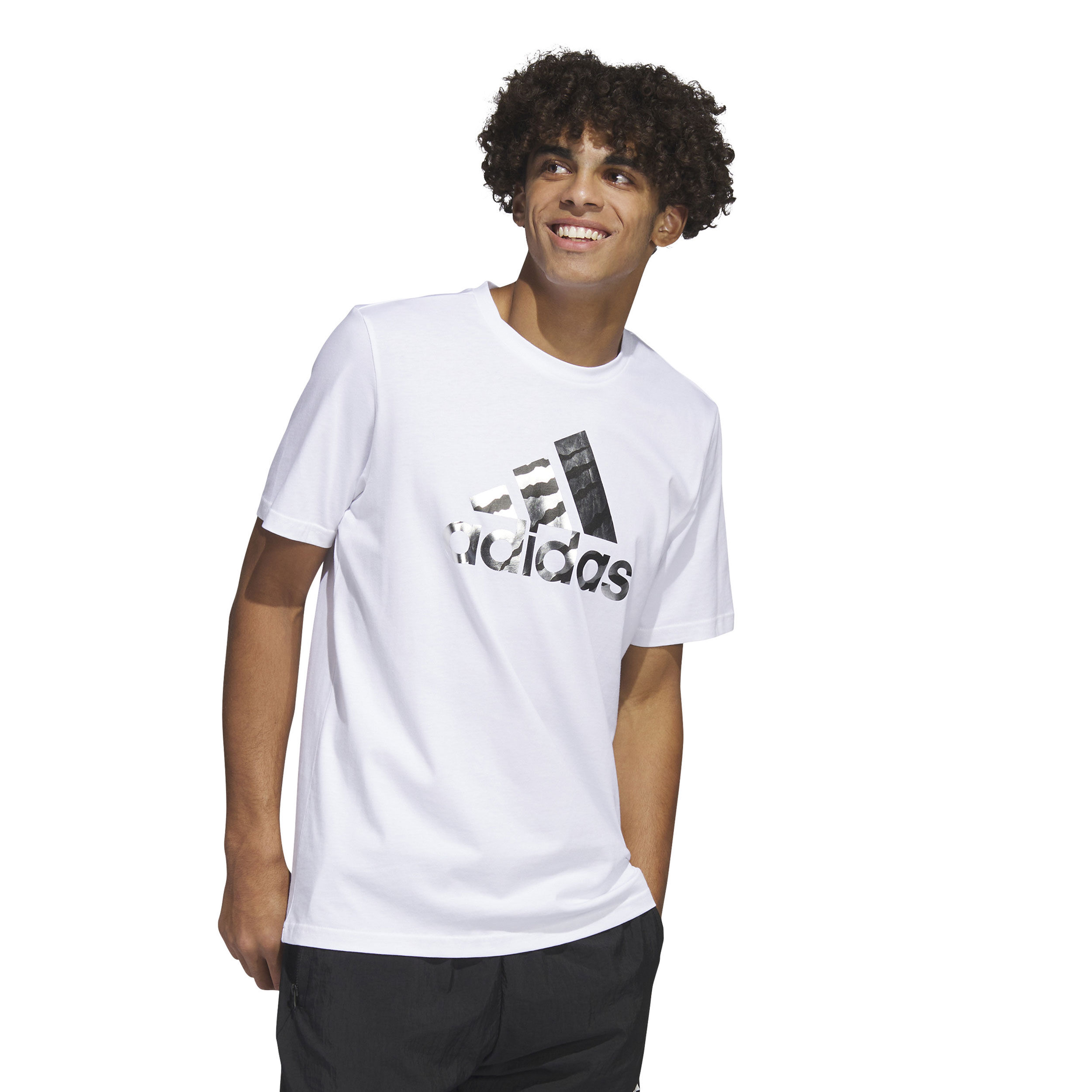 Adidas foil t shirt on sale