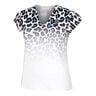 Leoparty Styles V-Neck T-Shirt Women-White,Black