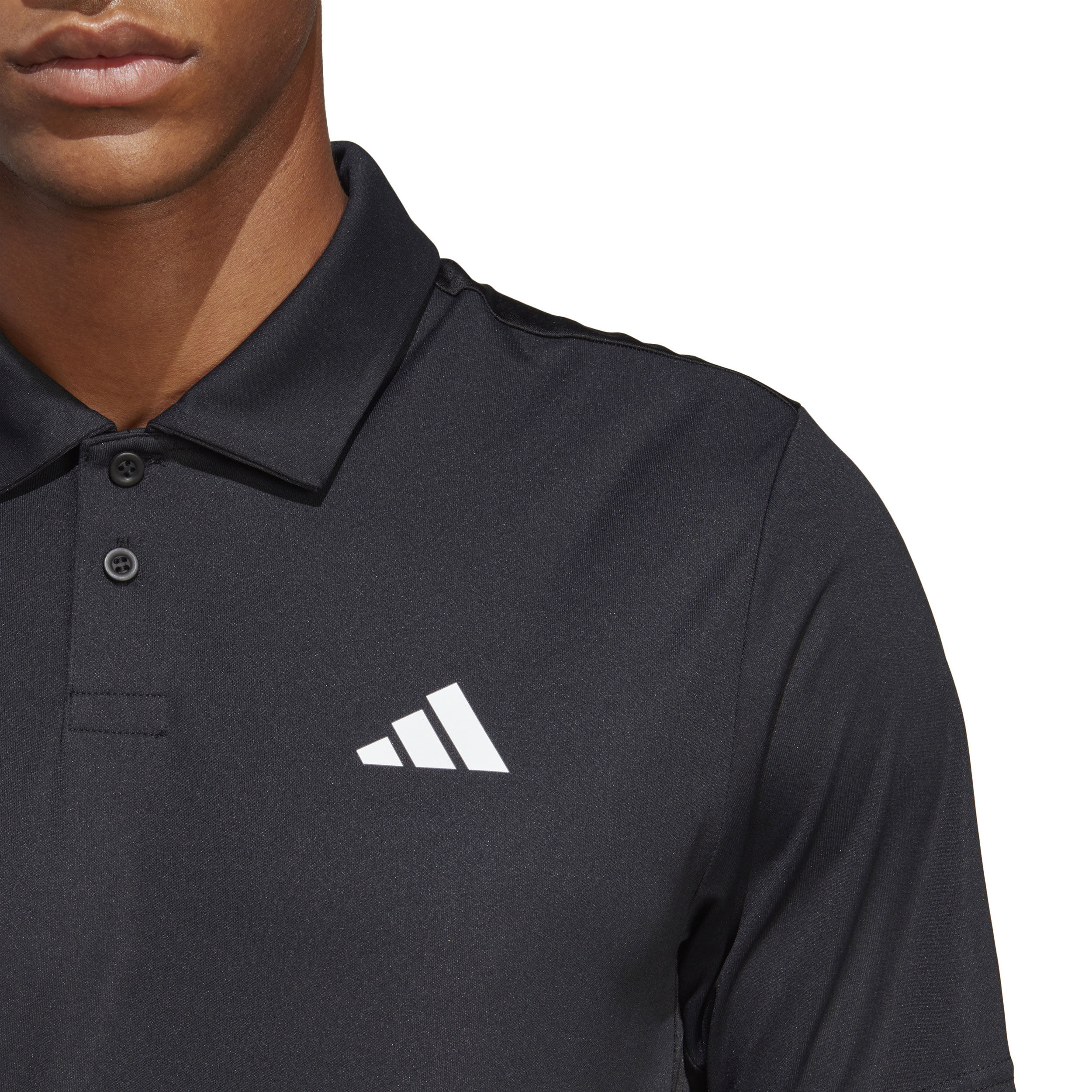 Black adidas polo shirt clearance